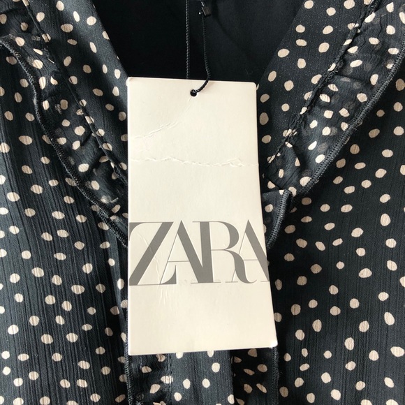 Zara Polkadot Printed Mini Dress - Picture 5 of 8